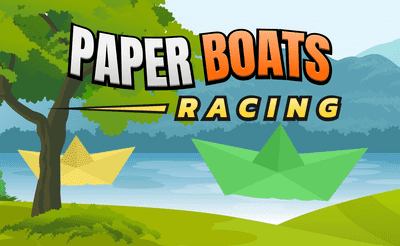 Paper Boats Racing Banner