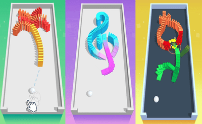 Domino Falling Banner