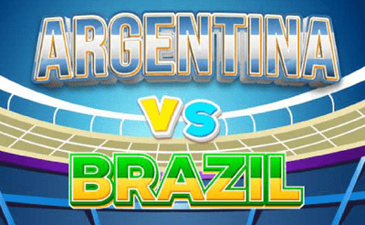 Match Football Brazil or Argentina Banner