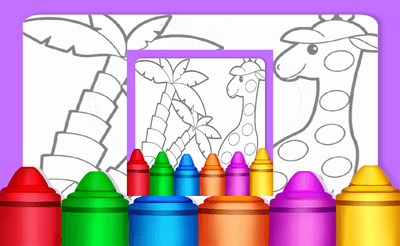 Special Easy Animal Coloring Pages For Kids Banner