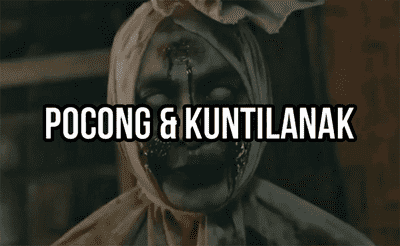 Pocong and Kuntilanak Terror Horror Banner