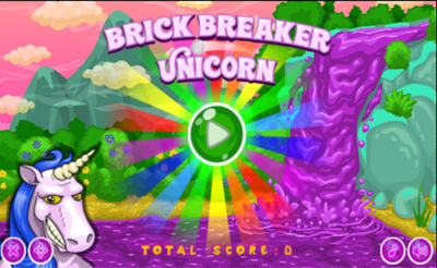 Brick Breaker Unicorn Banner