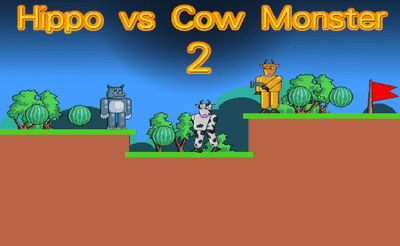 Hippo vs Cow Monster 2 Banner