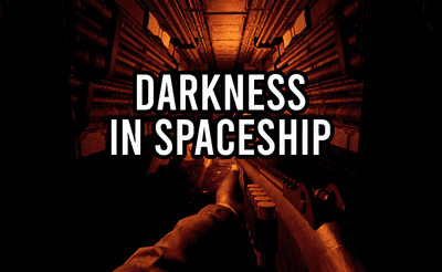 Darkness in Spaceship Banner
