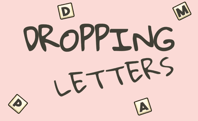 Dropping Letters Banner