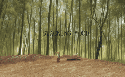 Stacking Wood Banner
