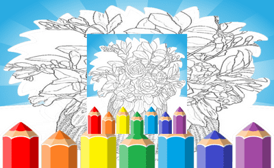 Printable Coloring Pages For Adults Flowers Banner