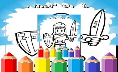 Free Coloring Pages For Armor Of God Banner