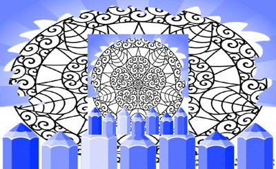 Difficult Coloring Pages Banner