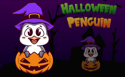 Halloween Penguin Banner