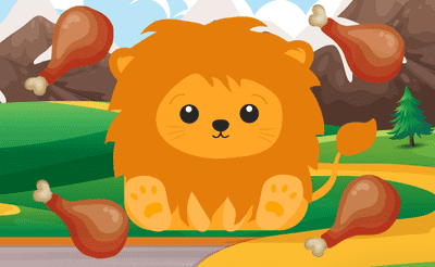 Hungry Lion Banner