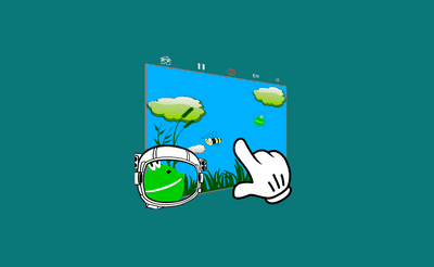Frog - Jumping on Clouds Banner