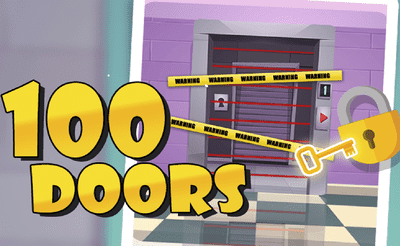 100 Doors Escape Puzzle Banner