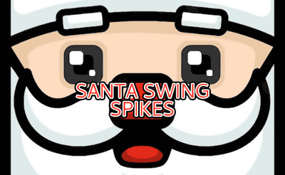 Santa Swing Spike Banner