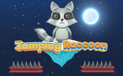 Jumping Raccoon Banner