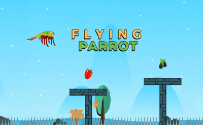 Flying Parrot Banner