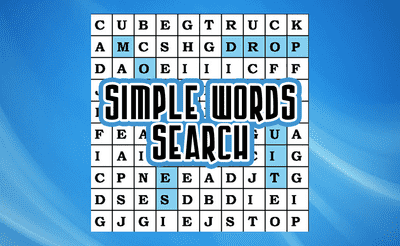Simple Words Search Banner