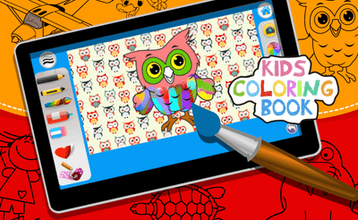 Paint Coloring Book Banner