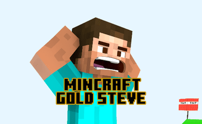 Mincraft - Gold Steve Banner