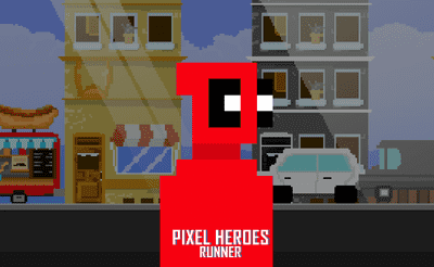 Pixel Heroes Runner Banner