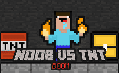 Noob vs TNT Boom Banner