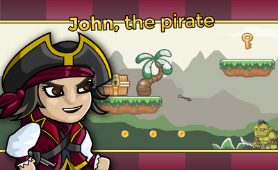 John the Pirate Banner