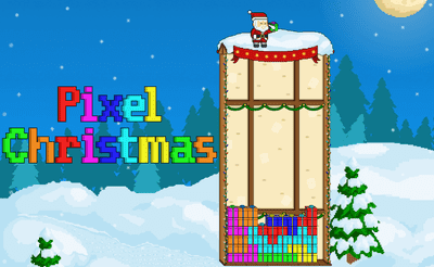 Pixel Christmas Banner