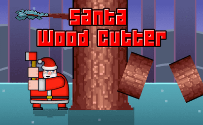 Santa Wood Cutter Banner