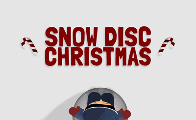 Snow Disc Christmas Banner
