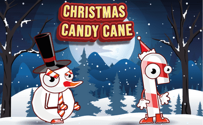 Christmas Candy Cane Banner