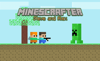 Minescrafter - Steve and Alex Banner