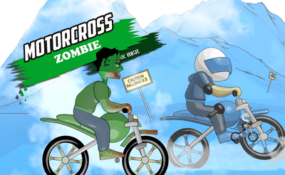 Motocross Zombie Banner