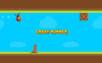 Crazy Runner Boy Banner