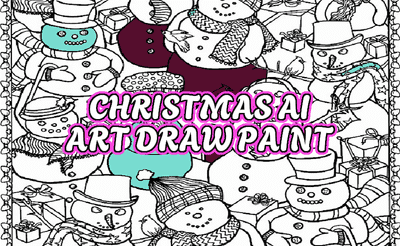 Christmas AI Art Draw Paint Banner