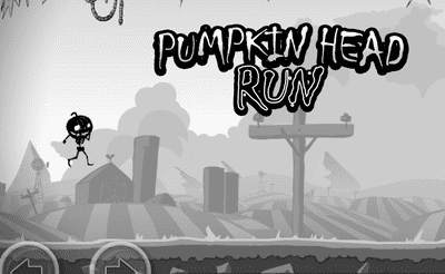 Pumpkin Head Run Banner