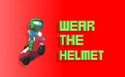 Wear the Helmet Banner