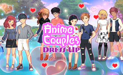 Anime Couple Dress Up Banner