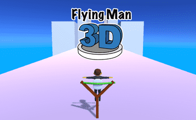 Flying Man 3D Banner