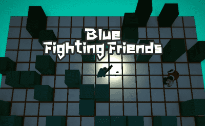 Blue Fighting Friends Banner