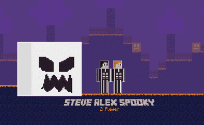 Steve Alex Spooky - 2 Player Banner