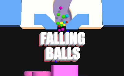Sand Balls Falling Banner