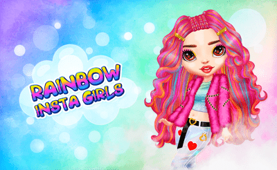 Rainbow Insta Girls Banner