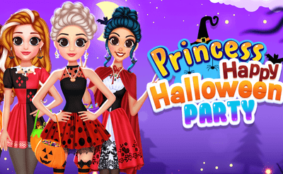 Princess Happy Halloween Party Banner