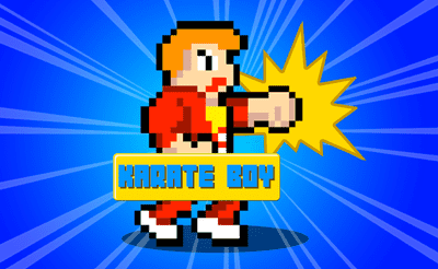 Karate Boy Banner