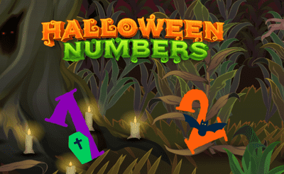 Halloween Numbers Banner