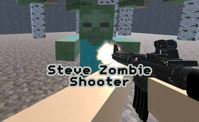 Steve Zombie Shooter Banner