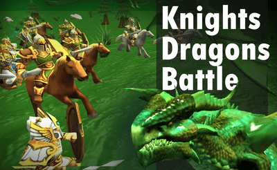 Knights vs Dragons Battle Simulator Banner