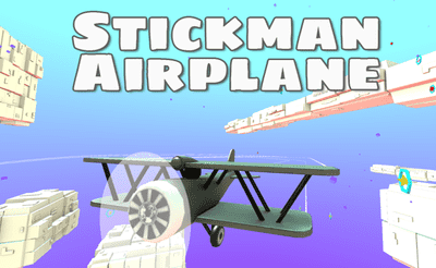 Stickman Airplane Banner