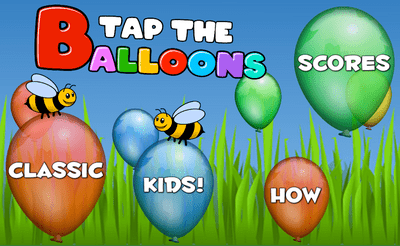 Tap the Balloons Banner