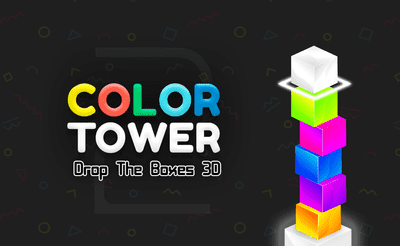 Color Tower 2 - Drop The Box 3D Banner
